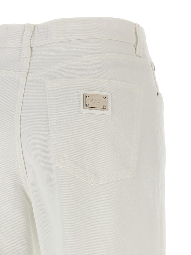 'Capri' jeans 100% cotton DOLCE & GABBANA White