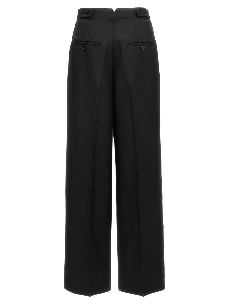 Pants with front pleats FTR428WV0026001 AMI PARIS Black