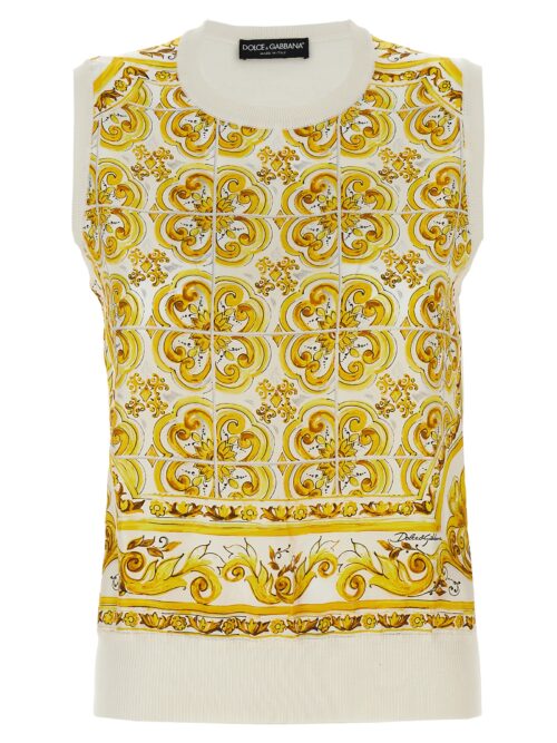 'Maiolica' top DOLCE & GABBANA Yellow