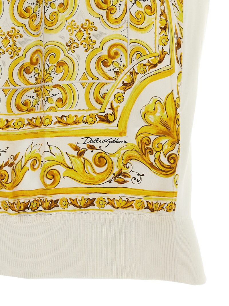 'Maiolica' top 100% silk DOLCE & GABBANA Yellow