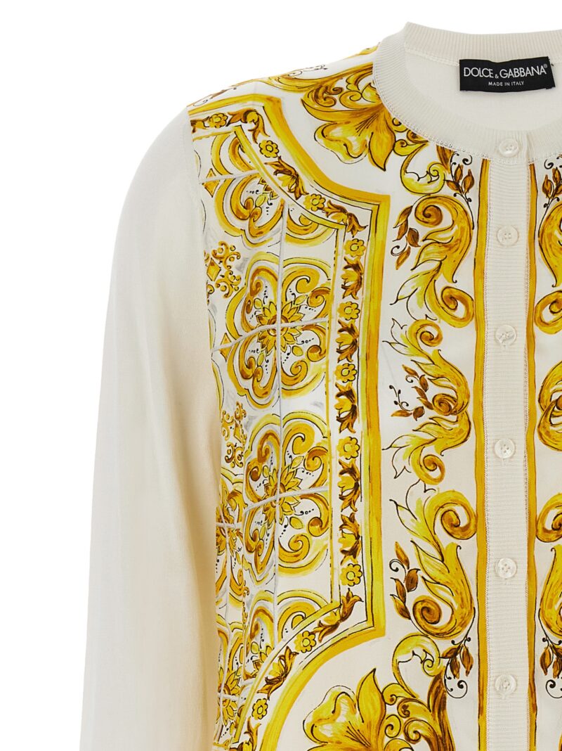 'Maioliche' cardigan Woman DOLCE & GABBANA Yellow