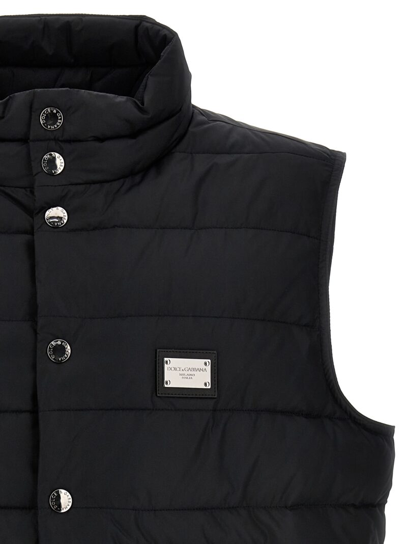 'DG Essential' vest Man DOLCE & GABBANA Black