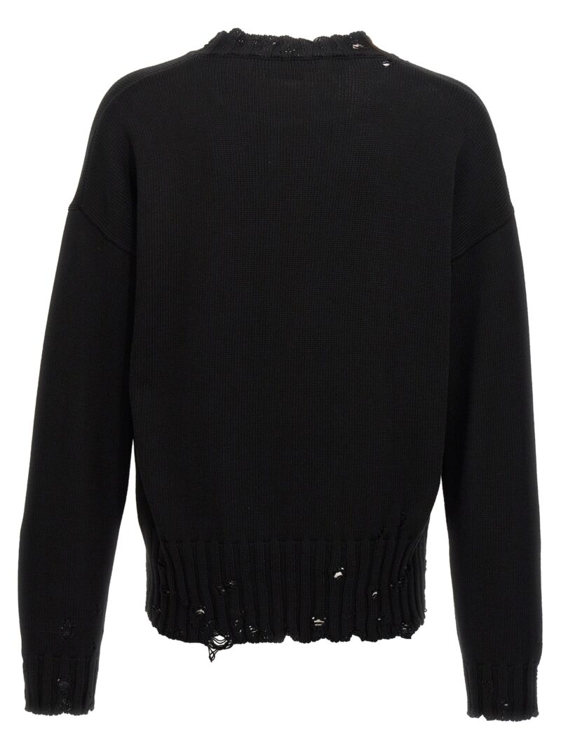 Destroyed effect sweater GCMG0210A0UFC65200N99 MARNI Black