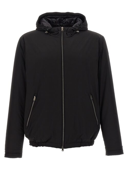 Hooded down jacket HERNO Black