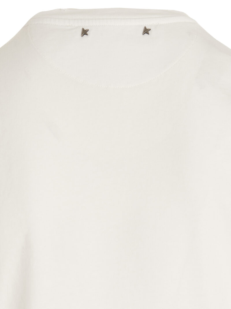 Distressed cotton t-shirt Fall Winter 2024/2025 GOLDEN GOOSE White