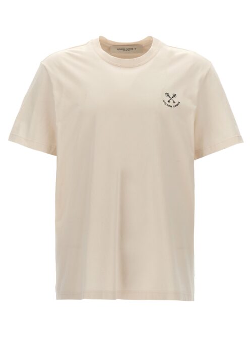 Logo print T-shirt GOLDEN GOOSE White