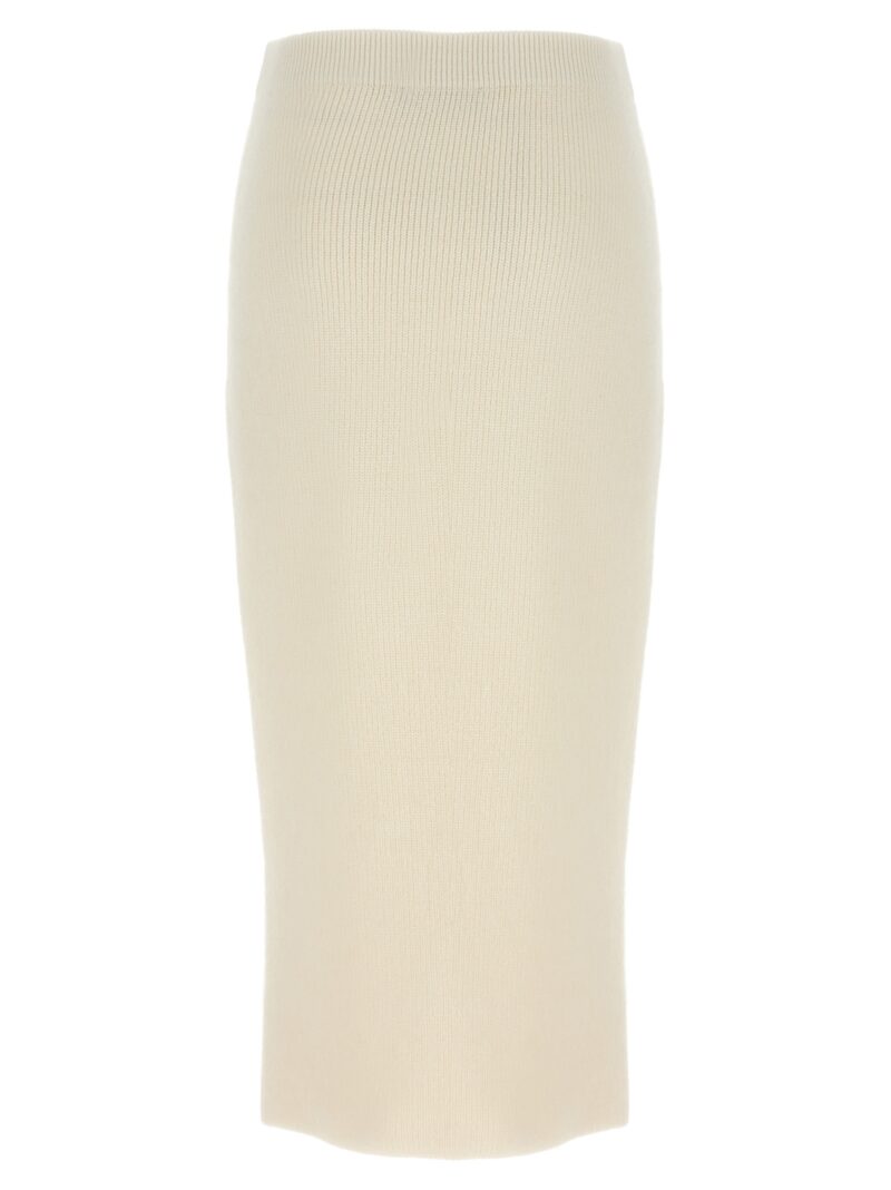 Wool midi skirt GND214F344I9160142 FABIANA FILIPPI White