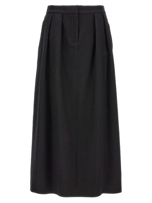 Wool midi skirt FABIANA FILIPPI Black