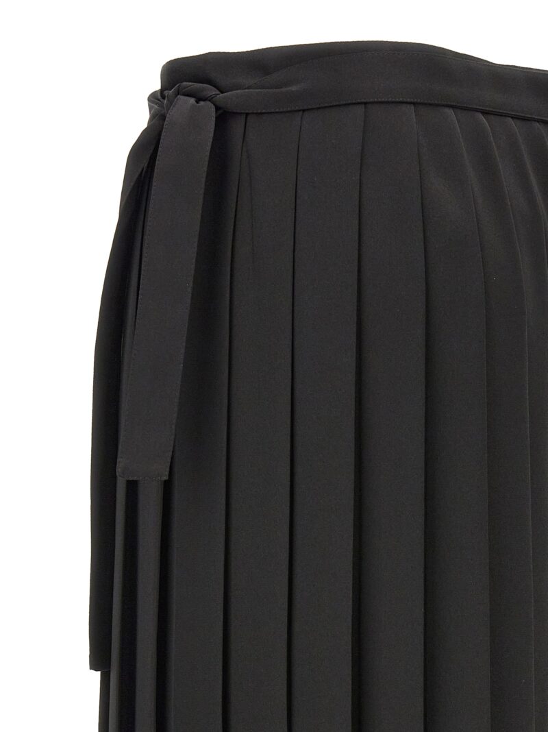 Pleated skirt 100% polyester FABIANA FILIPPI Black