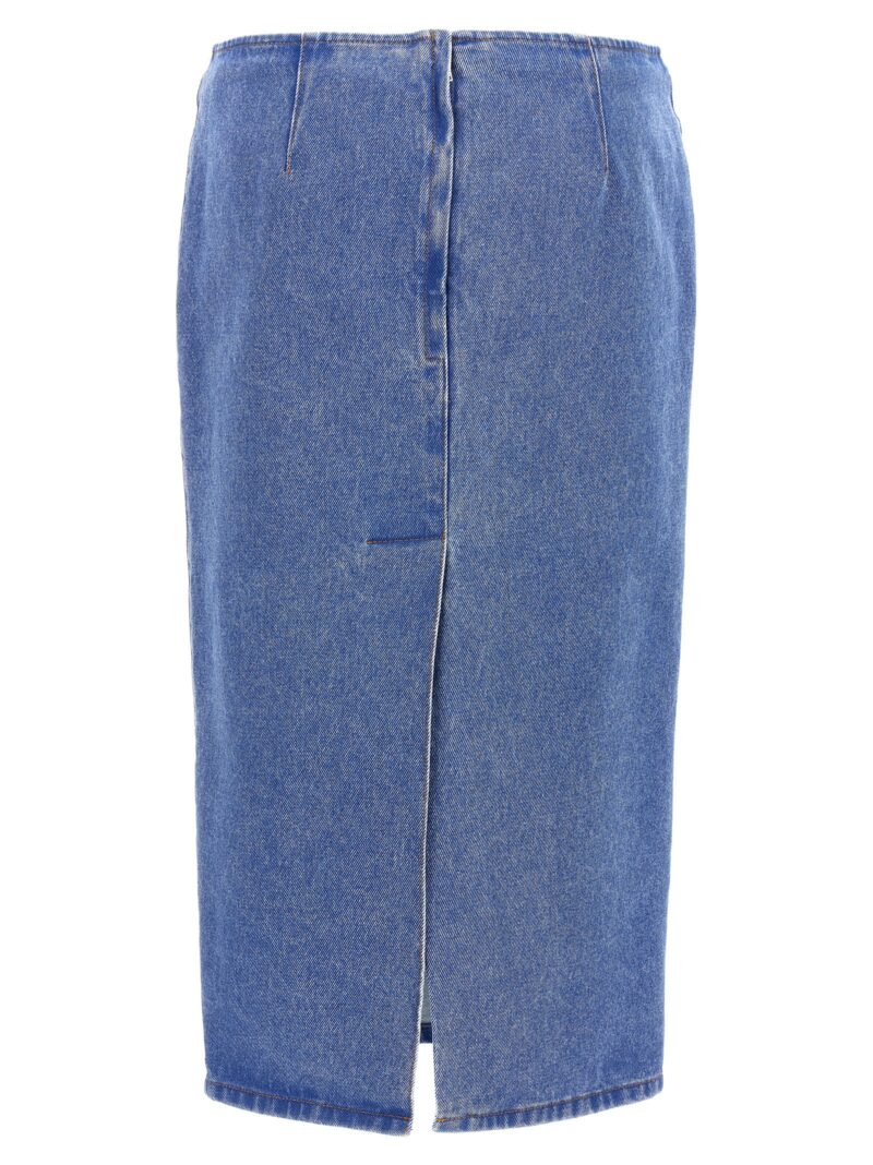 'Bleached Coated' skirt GOJD0654X0USCW91BDB44 MARNI Blue