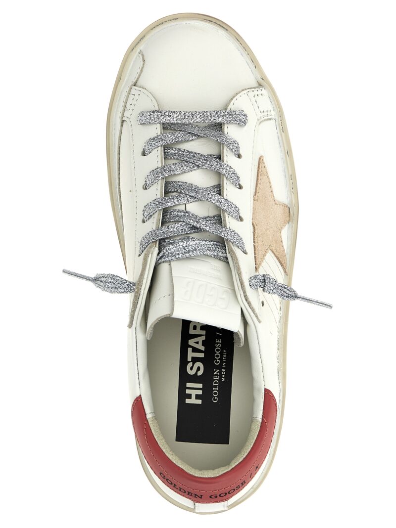 'Hi Star' sneakers 100% cow leather (Bos Taurus) GOLDEN GOOSE White