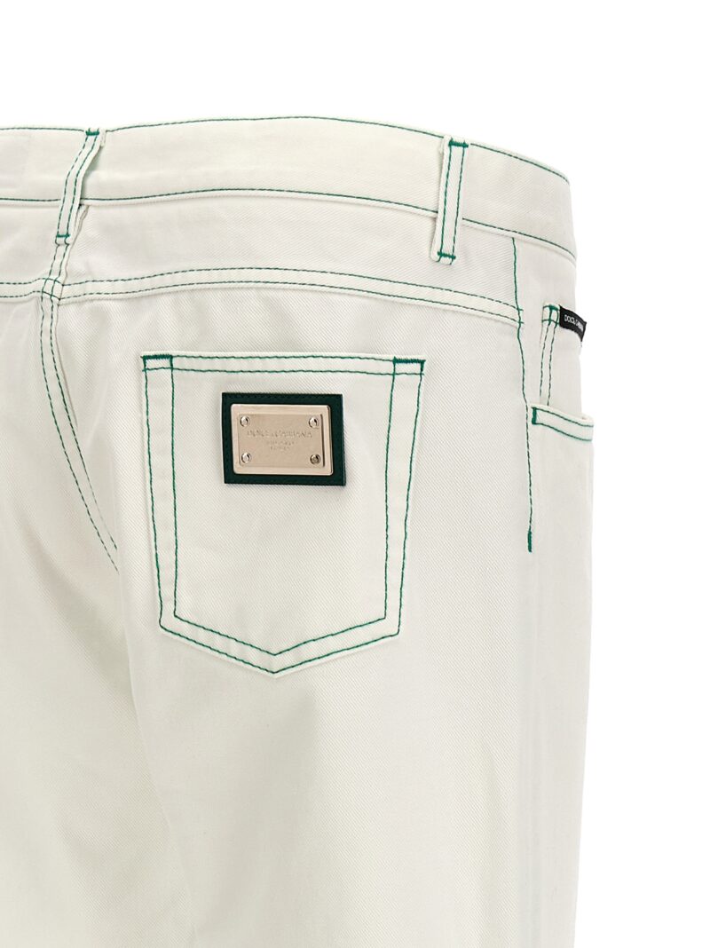 'Regular' jeans 100% cotton DOLCE & GABBANA White