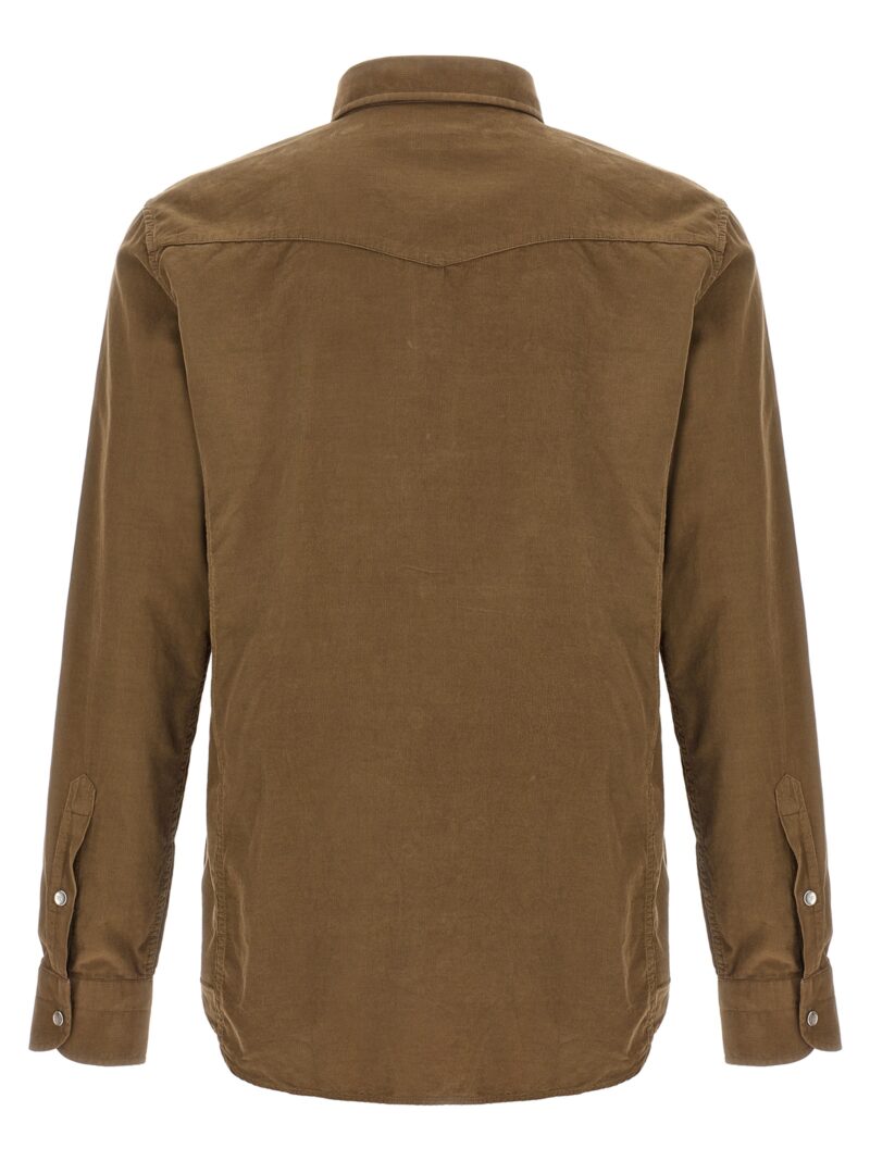 Corduroy shirt HDS001FMC014S23KB610 TOM FORD Brown