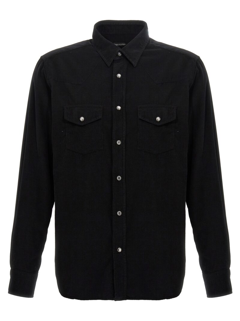 Corduroy shirt TOM FORD Black