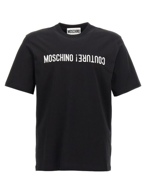 Logo embroidery t-shirt MOSCHINO White/Black