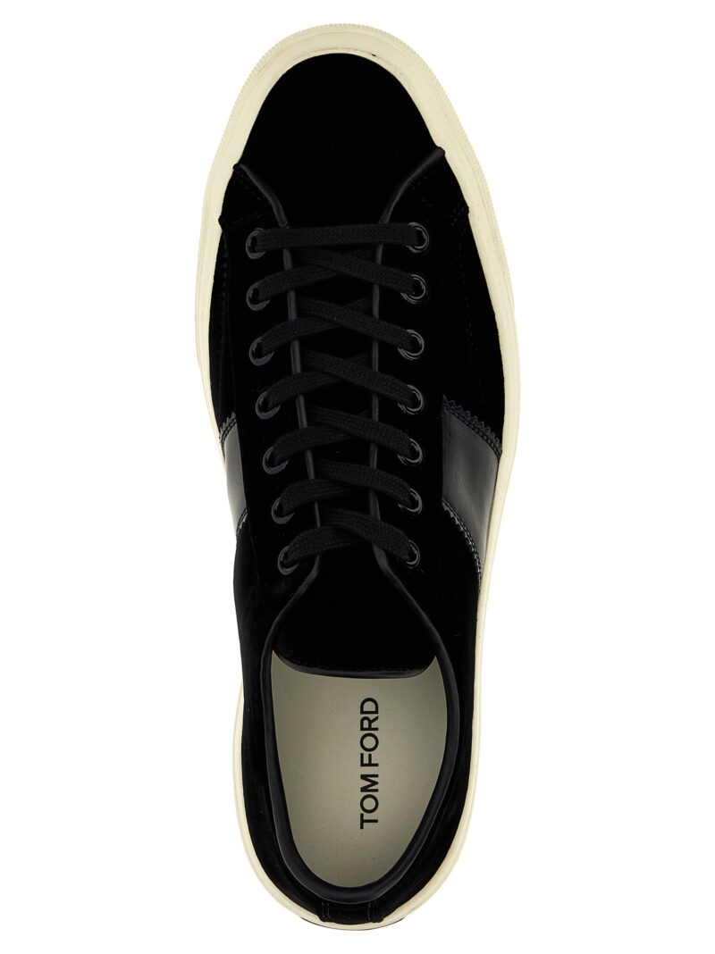 'Cambridge' sneakers 65% viscose 23% cu 7% lh 3% brass 2% pl TOM FORD White/Black