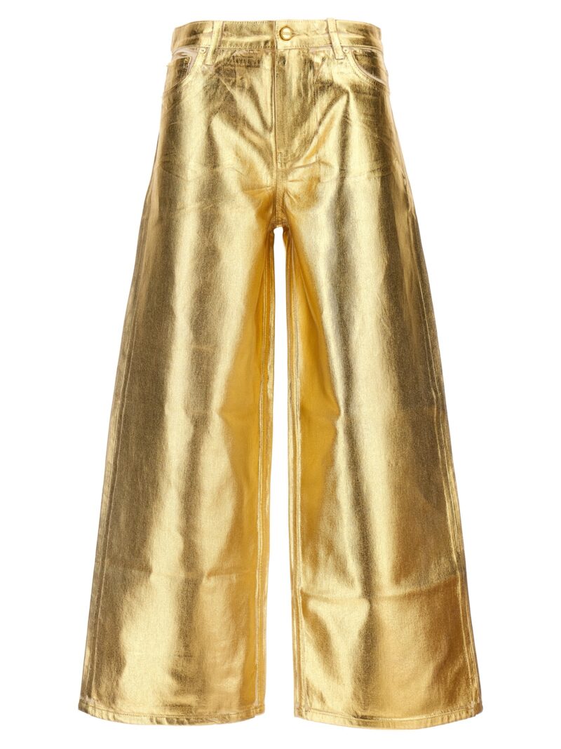 'Foil' jeans GANNI Gold