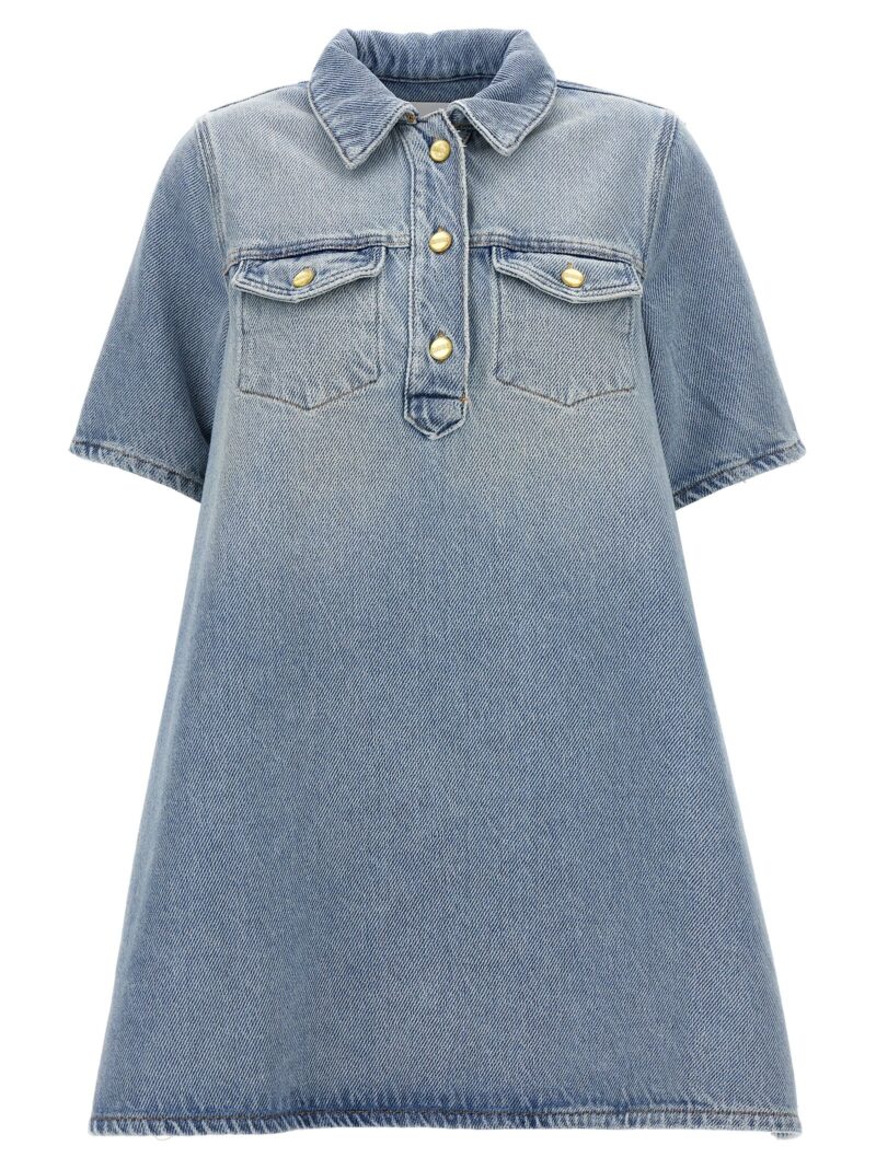 'Heavy Denim Mini' dress GANNI Light Blue