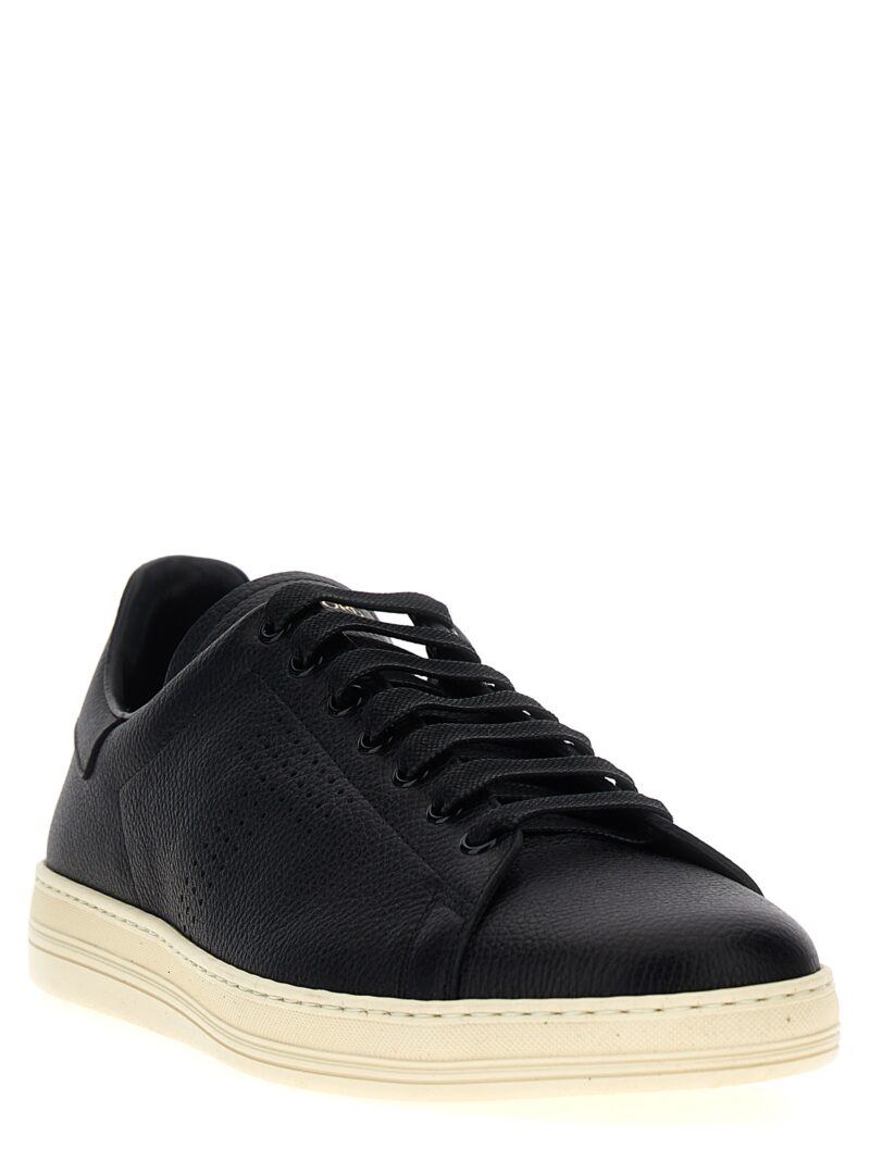 Logo leather sneakers J1507LCL045L3NW02 TOM FORD White/Black