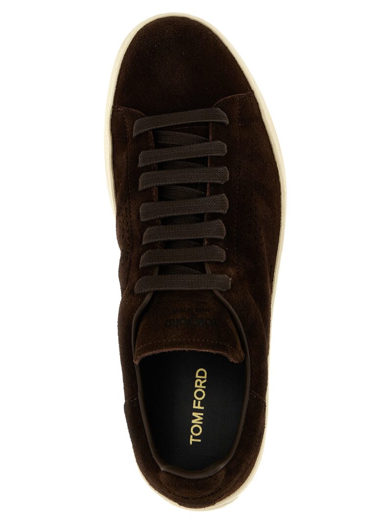 Logo suede sneakers 98% leather 2% cotton TOM FORD Multicolor