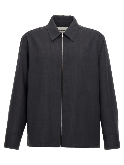 'ripstop' shirt JIL SANDER Gray