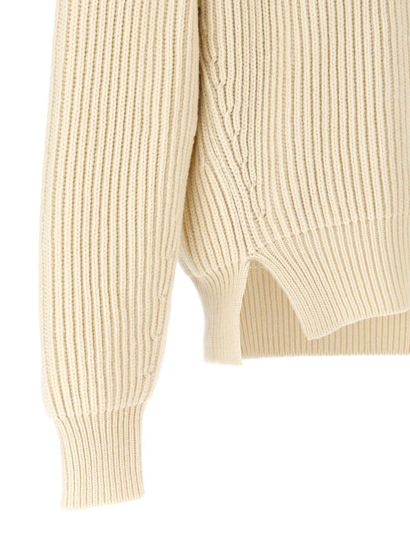 'Chunky' sweater 100% wool JIL SANDER White