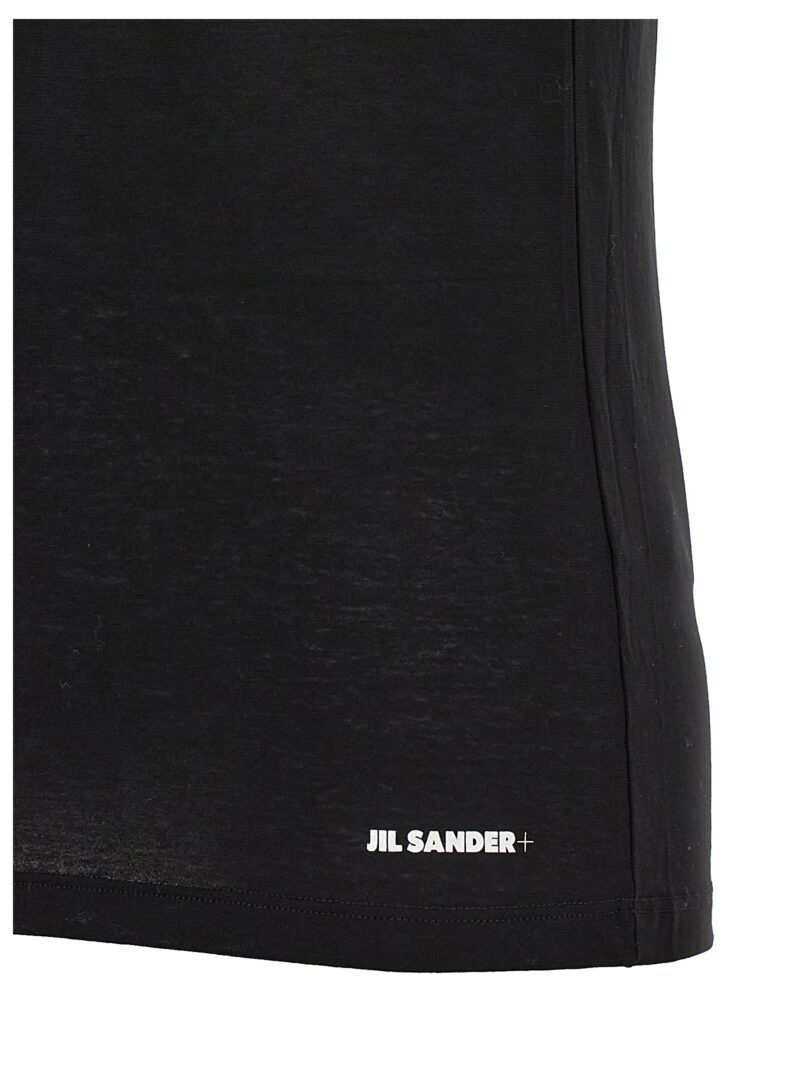 Logo T-shirt 100% cotton JIL SANDER Black