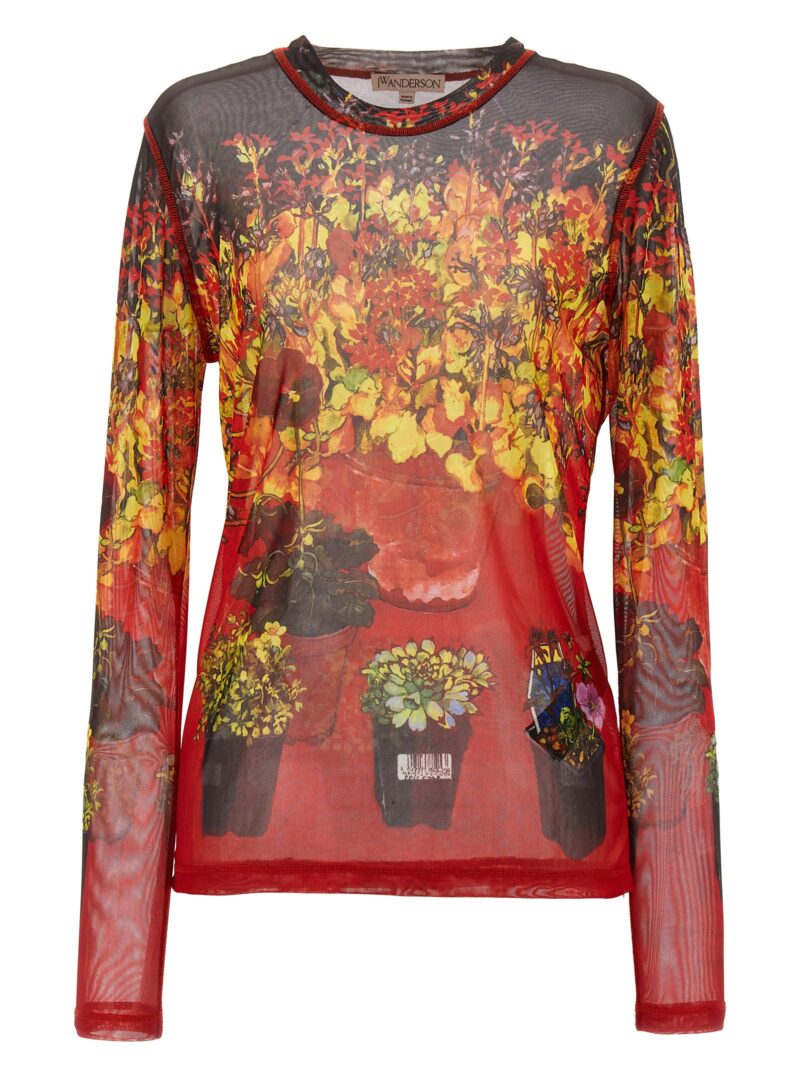 Print semi-transparent top J.W.ANDERSON Multicolor