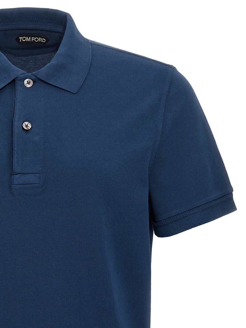 'Tennis' polo shirt Man TOM FORD Blue