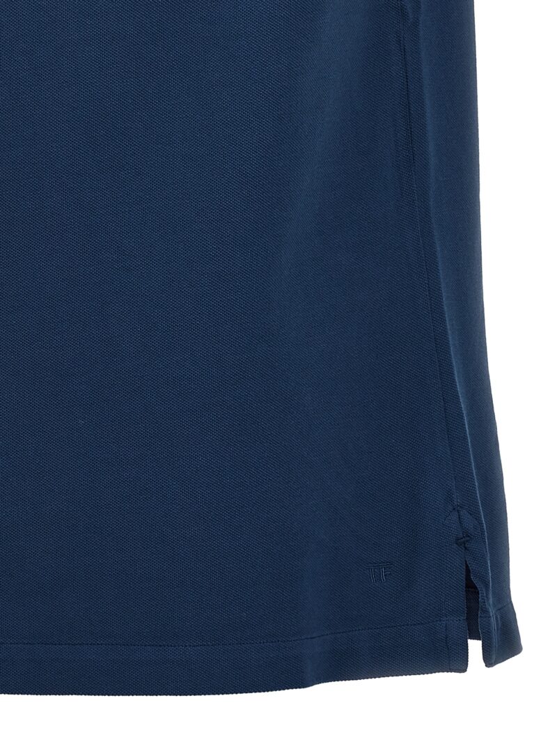 'Tennis' polo shirt 100% cotton TOM FORD Blue