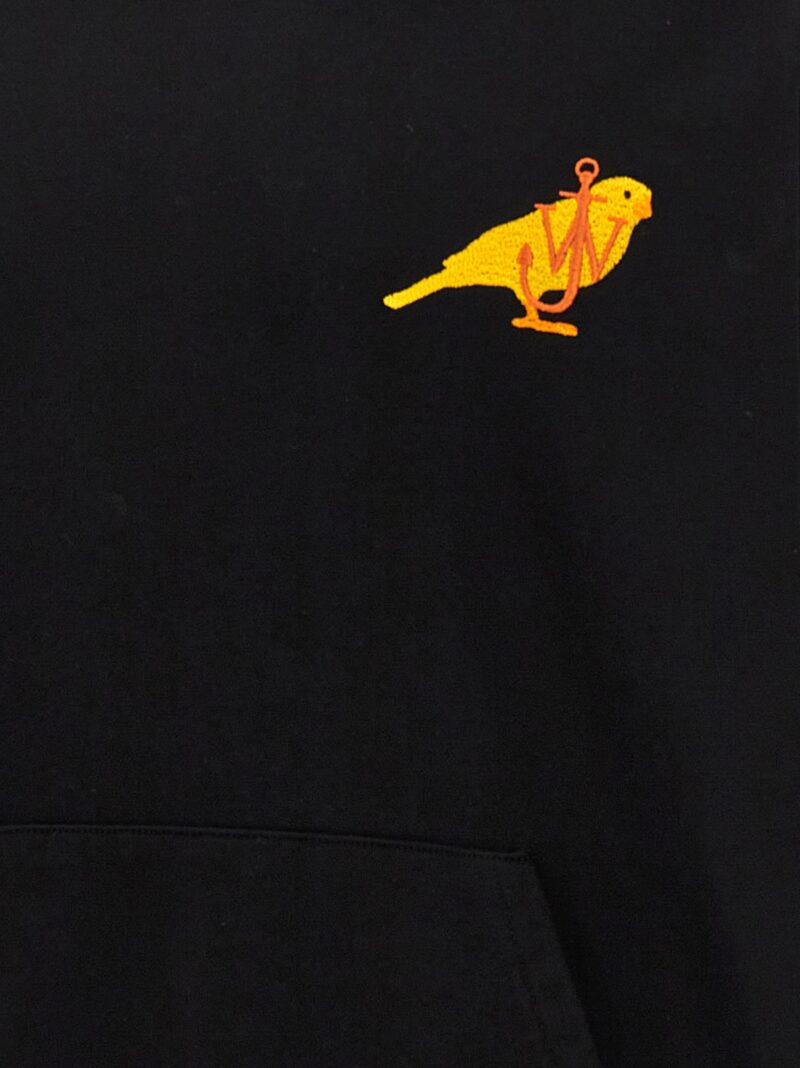 'Canary' hoodie 100% cotton J.W.ANDERSON Black