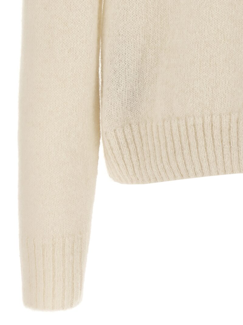 Alpaca sweater 89% alpaca wool 11% polyamide TOM FORD White