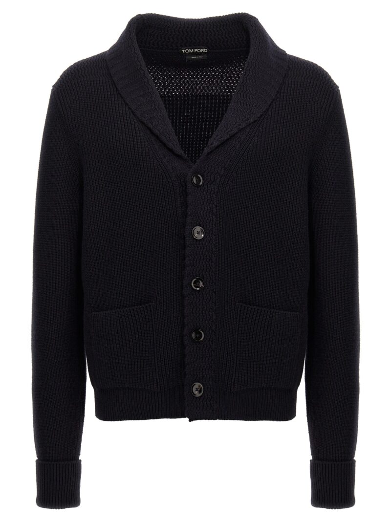 Shawl cardigan TOM FORD Blue