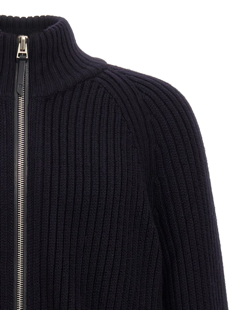 Ribbed cardigan Man TOM FORD Blue