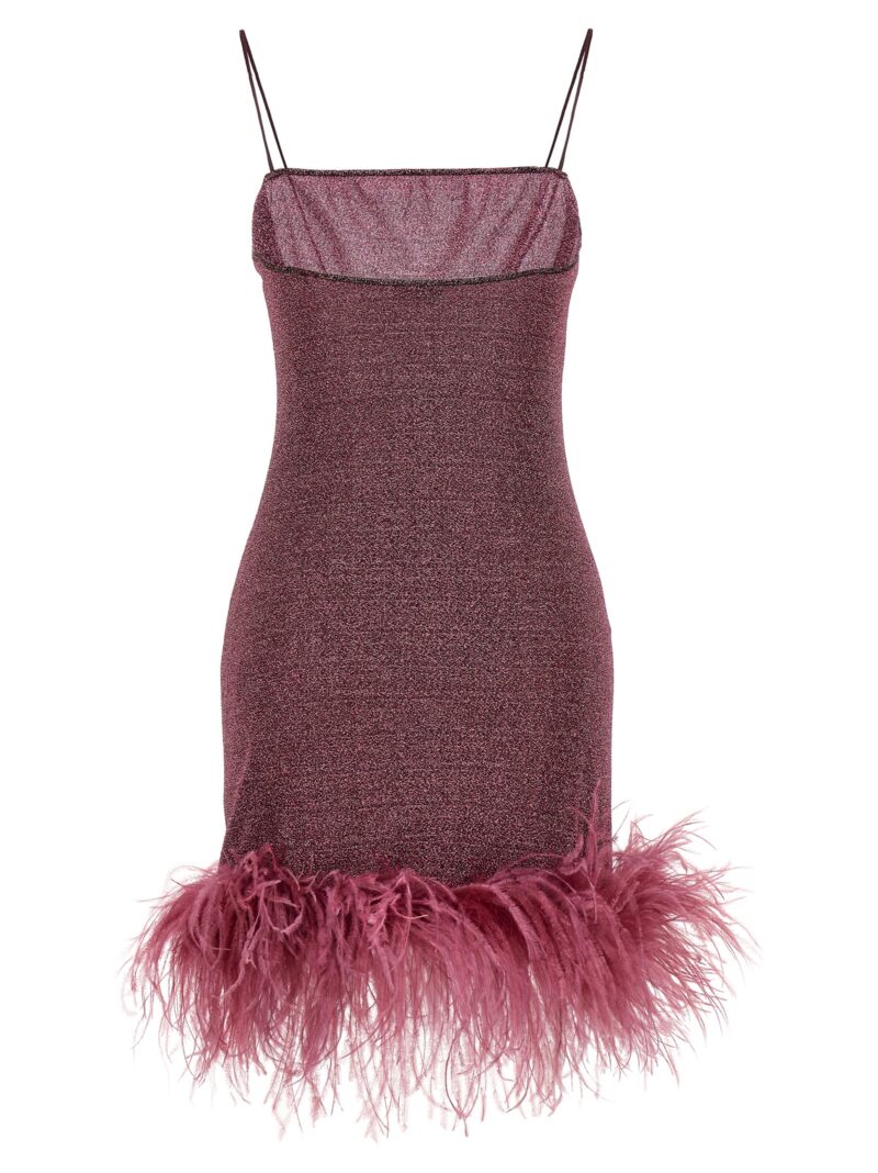 'Lumiere Plumage' dress LDS238AUBERGINE OSÈREE Purple