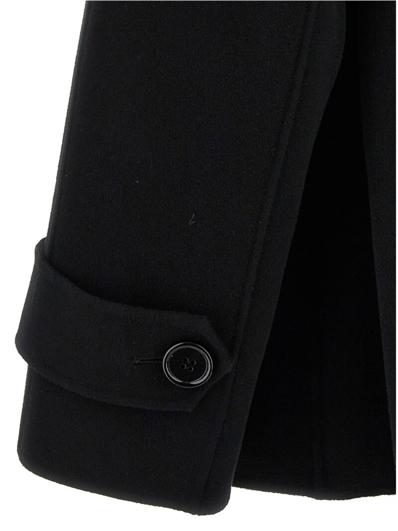 'Louis' short coat 100% virgin wool MAX MARA 'S Black