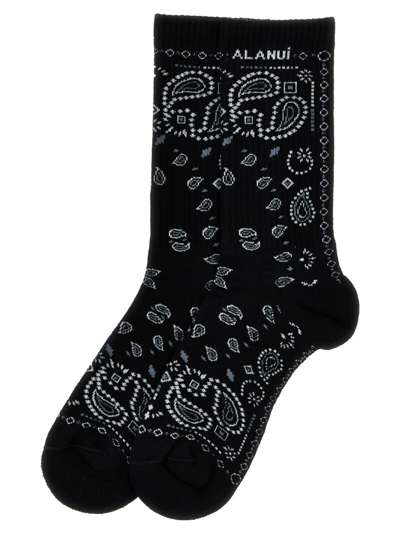 'Bandana' socks LWRA007E24KNI00110841084 ALANUI White/Black