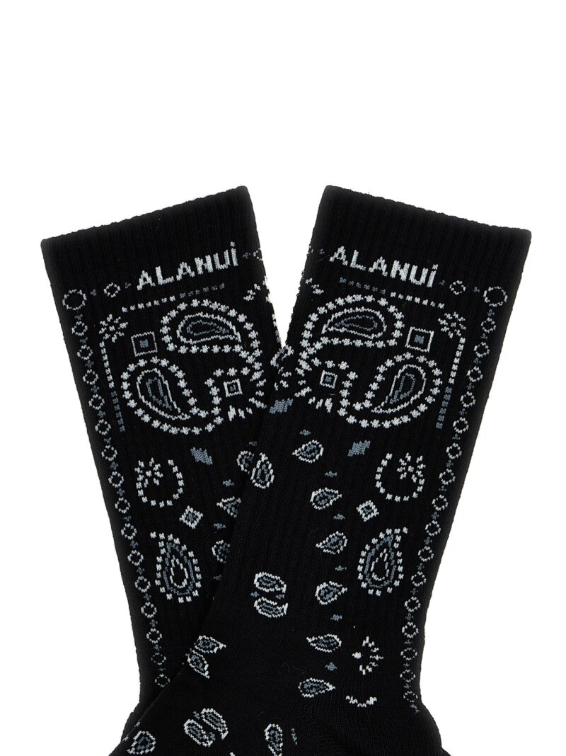 'Bandana' socks Woman ALANUI White/Black