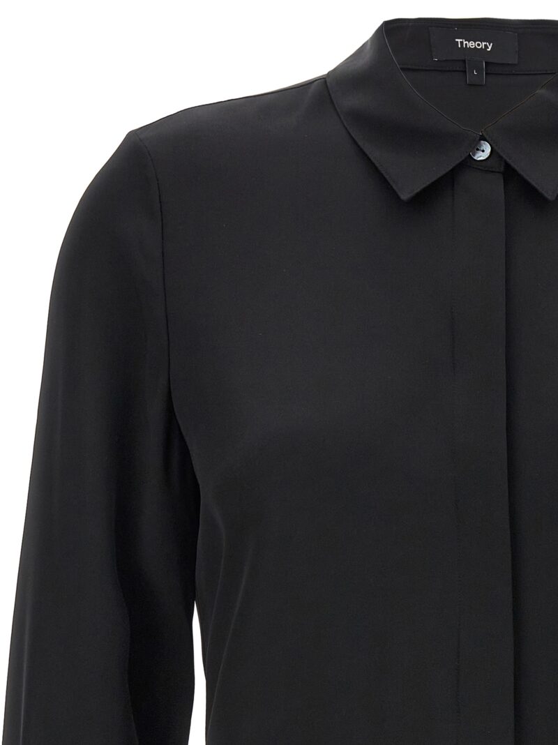 'Classic Fitted' shirt Woman THEORY Black