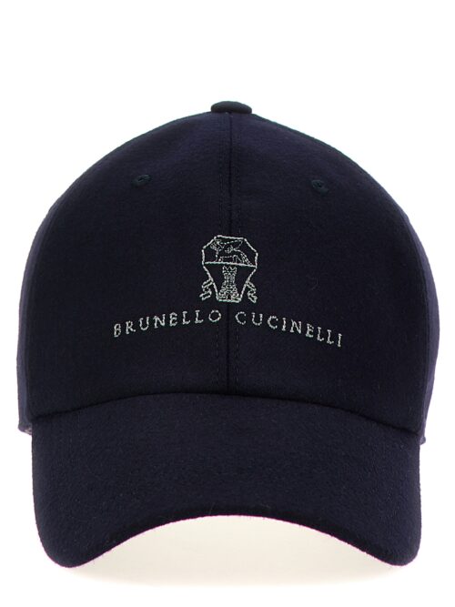 Logo embroidery cap BRUNELLO CUCINELLI Blue