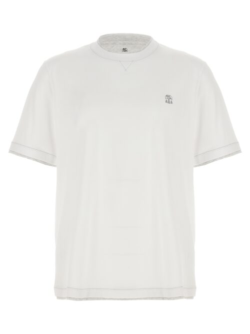 Layered T-shirt BRUNELLO CUCINELLI White