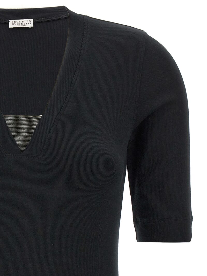 'Monile' T-shirt Woman BRUNELLO CUCINELLI Black