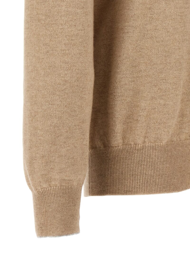 Cashmere turtleneck sweater 100% cashmere BRUNELLO CUCINELLI Beige