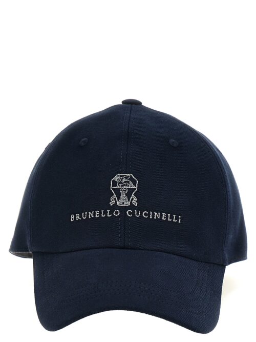 Logo embroidery cap BRUNELLO CUCINELLI Blue