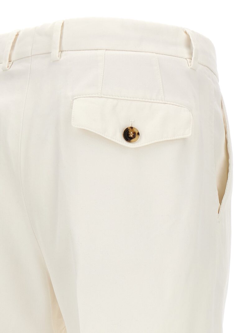 Double pence pants 100% cotton BRUNELLO CUCINELLI White