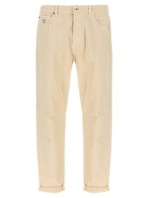 Denim leisure fit BRUNELLO CUCINELLI White