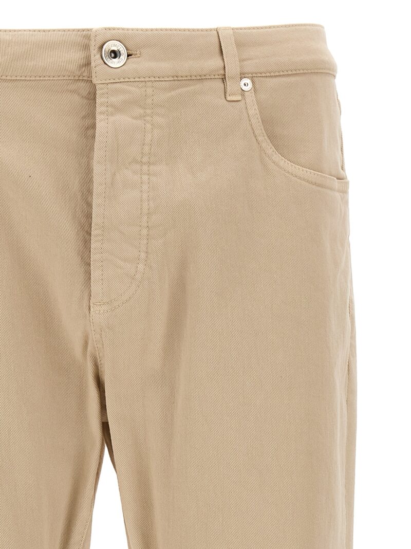 Denim leisure fit Man BRUNELLO CUCINELLI Beige