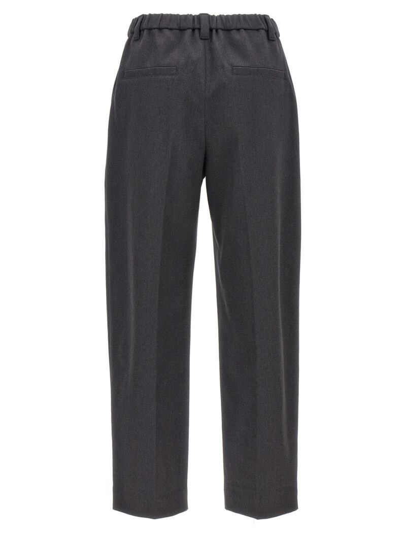 Cotton trousers MA126P8632C009 BRUNELLO CUCINELLI Gray