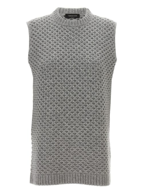 cachemire vest FABIANA FILIPPI Gray