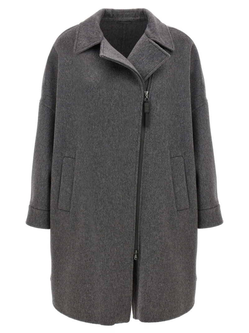 Cocoon coat BRUNELLO CUCINELLI Gray